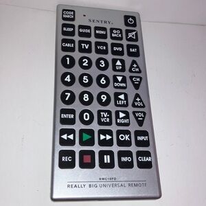 Sentry Really Big Universal Remote 5”x11”‎